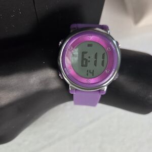 Elegant Purple Digital Women's Watch